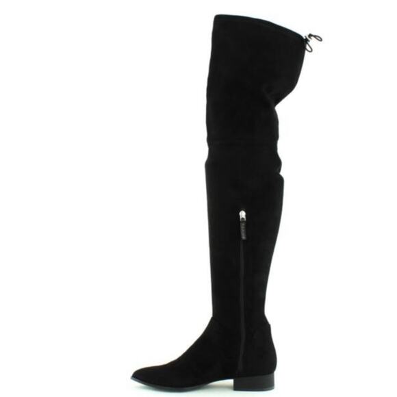 NWOT DKNY Black Over the Knee Tall Suede Boots 8.5 - Picture 5 of 10